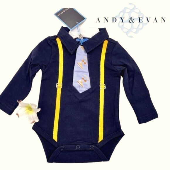 NWT Andy & Evan Onesie ADORABLE Designer wear for Children - Picture 1 of 11